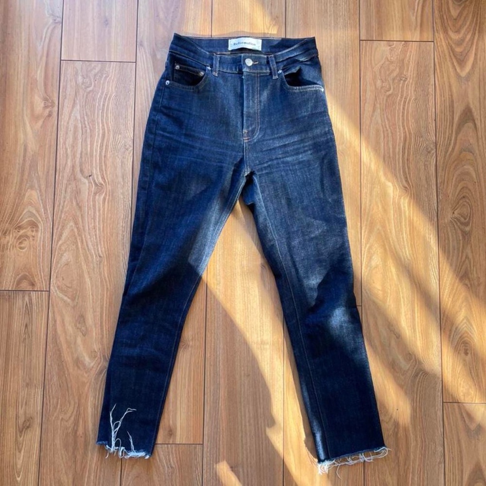 Reformation high waisted skinny jeans